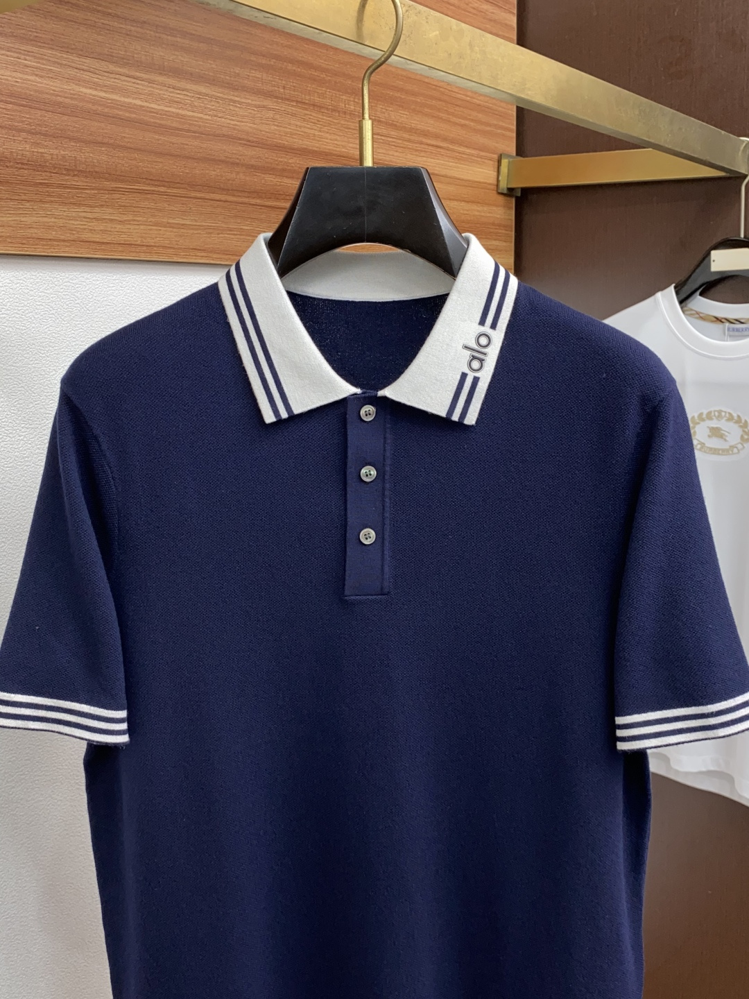  alo 男士高端简约翻领加厚针织毛衣短袖Polo衫 ，香港洋行渠道货，纯正血统品质，25年秋冬 新款，