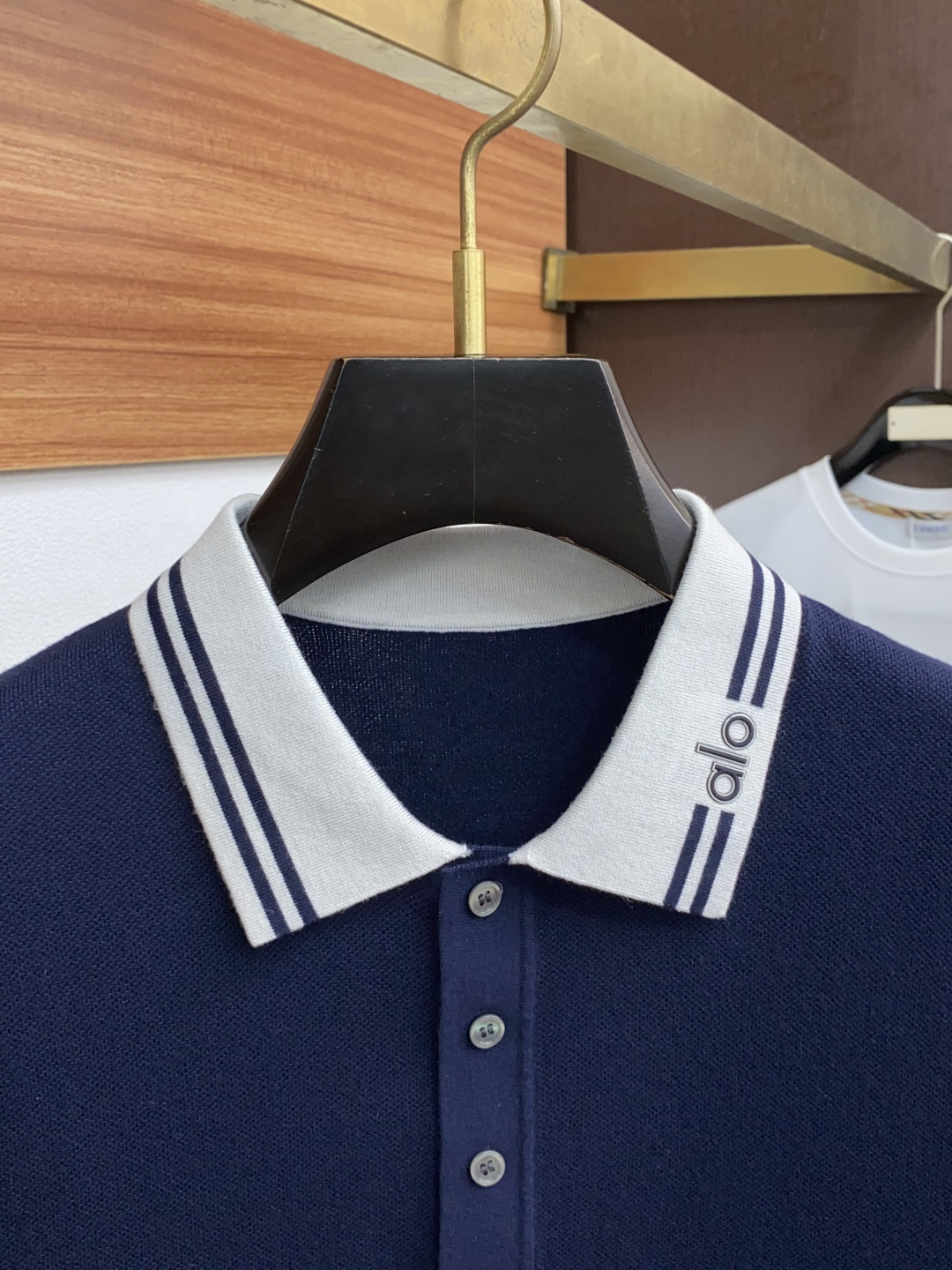  alo 男士高端简约翻领加厚针织毛衣短袖Polo衫 ，香港洋行渠道货，纯正血统品质，25年秋冬 新款，