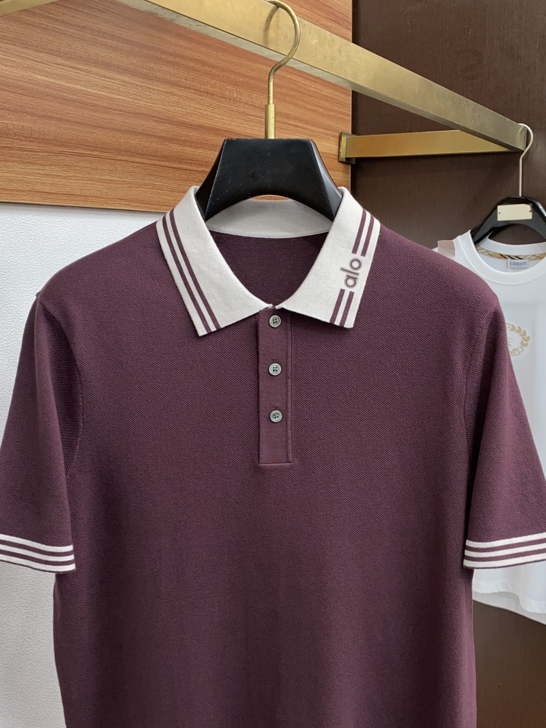  alo 男士高端简约翻领加厚针织毛衣短袖Polo衫 ，香港洋行渠道货，纯正血统品质，25年秋冬 新款，