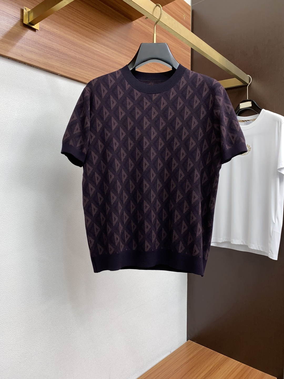  迪奥 男士高端简约圆领加厚针织毛衣短袖 ，香港洋行渠道货，纯正血统品质，25年秋冬 新款，经典王牌系列