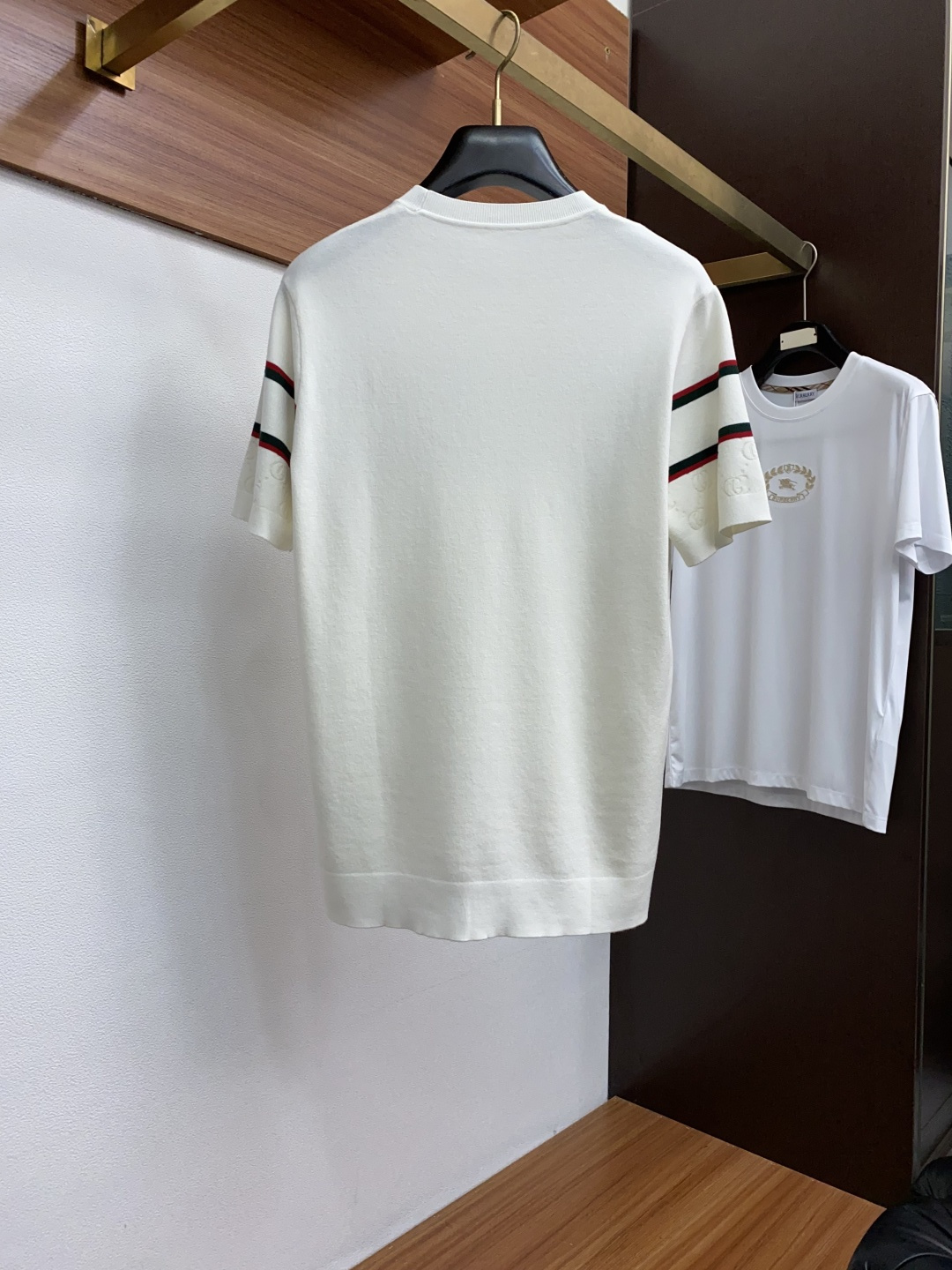 古奇 男士高端简约圆领加厚针织毛衣短袖 ，香港洋行渠道货，纯正血统品质，25年秋冬 新款，经典王牌系列！