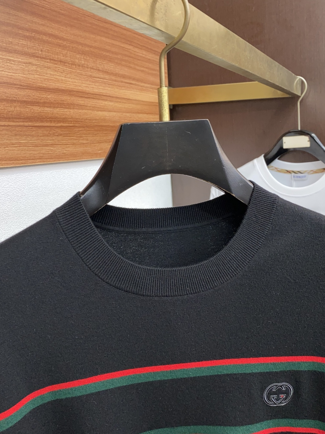  古奇 男士高端简约圆领加厚针织毛衣短袖 ，香港洋行渠道货，纯正血统品质，25年秋冬 新款，经典王牌系列