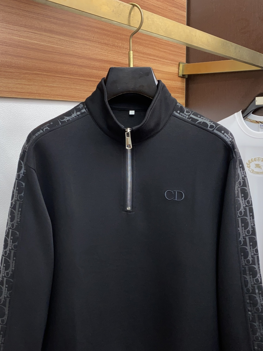 迪奥 25秋冬家族男士高端简约小立领半拉链加厚空气棉长袖 卫衣，香港洋行渠道货，纯正血统品质，25年秋冬