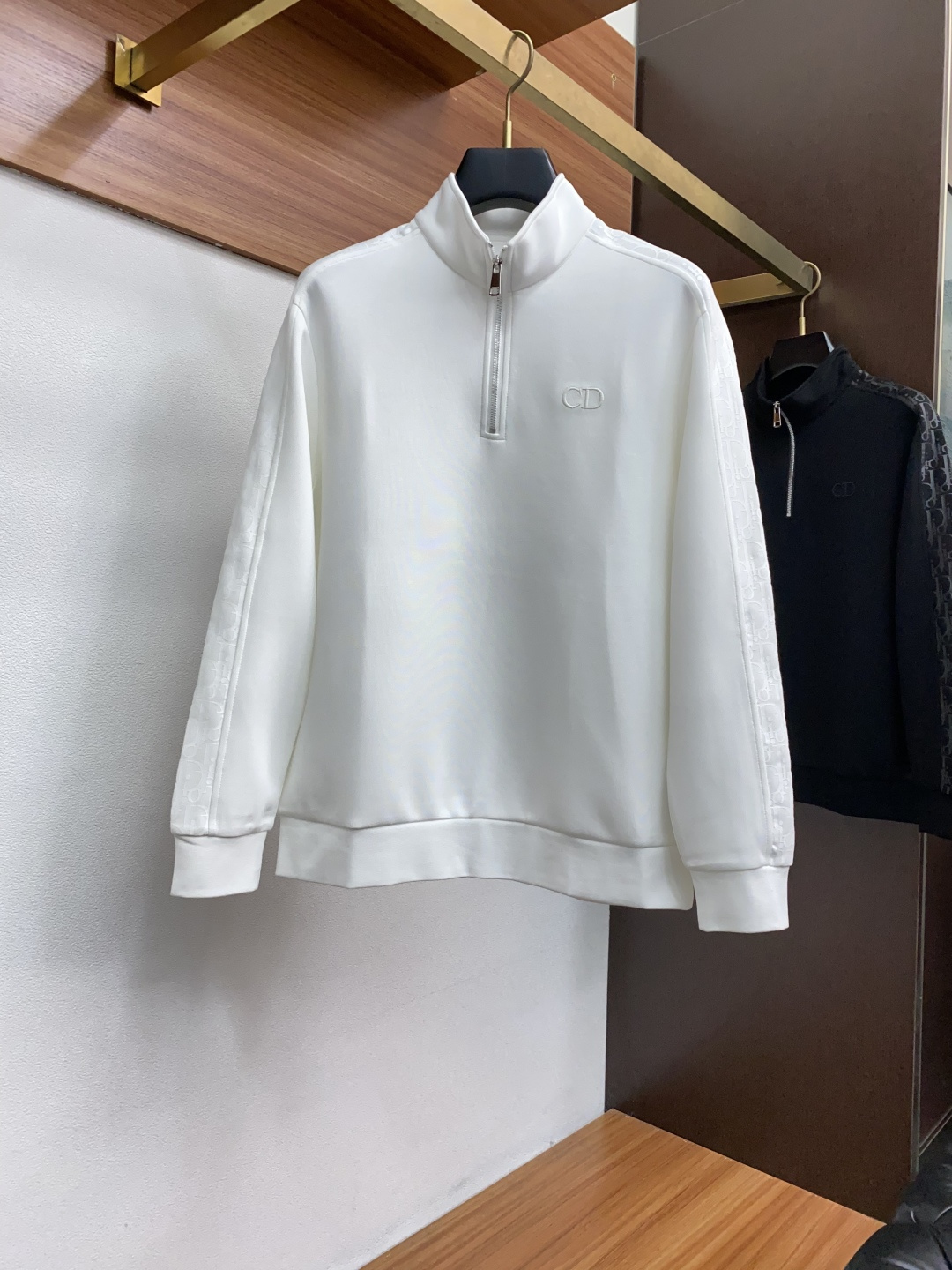 迪奥 25秋冬家族男士高端简约小立领半拉链加厚空气棉长袖 卫衣，香港洋行渠道货，纯正血统品质，25年秋冬