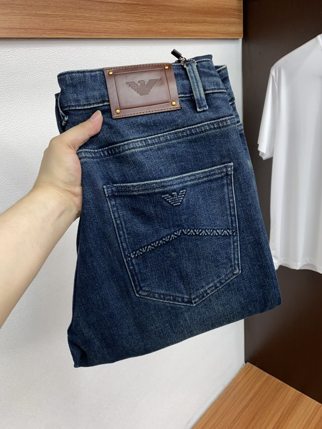 阿玛尼 2025SS秋冬 新品 原单男士修身牛仔休闲裤 纯血统品 G柜7000+ 每季必出的类型，无需质