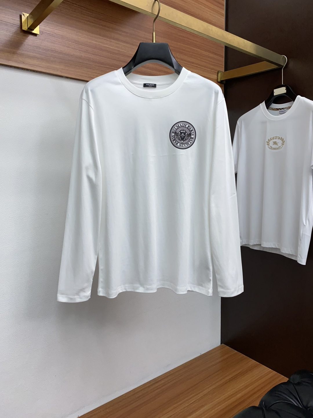 范思哲 25//ss秋冬 独家专供新款原单男士休闲长袖 高奢订制面料新疆长绒棉 绵柔笔挺舒适 高版本 时