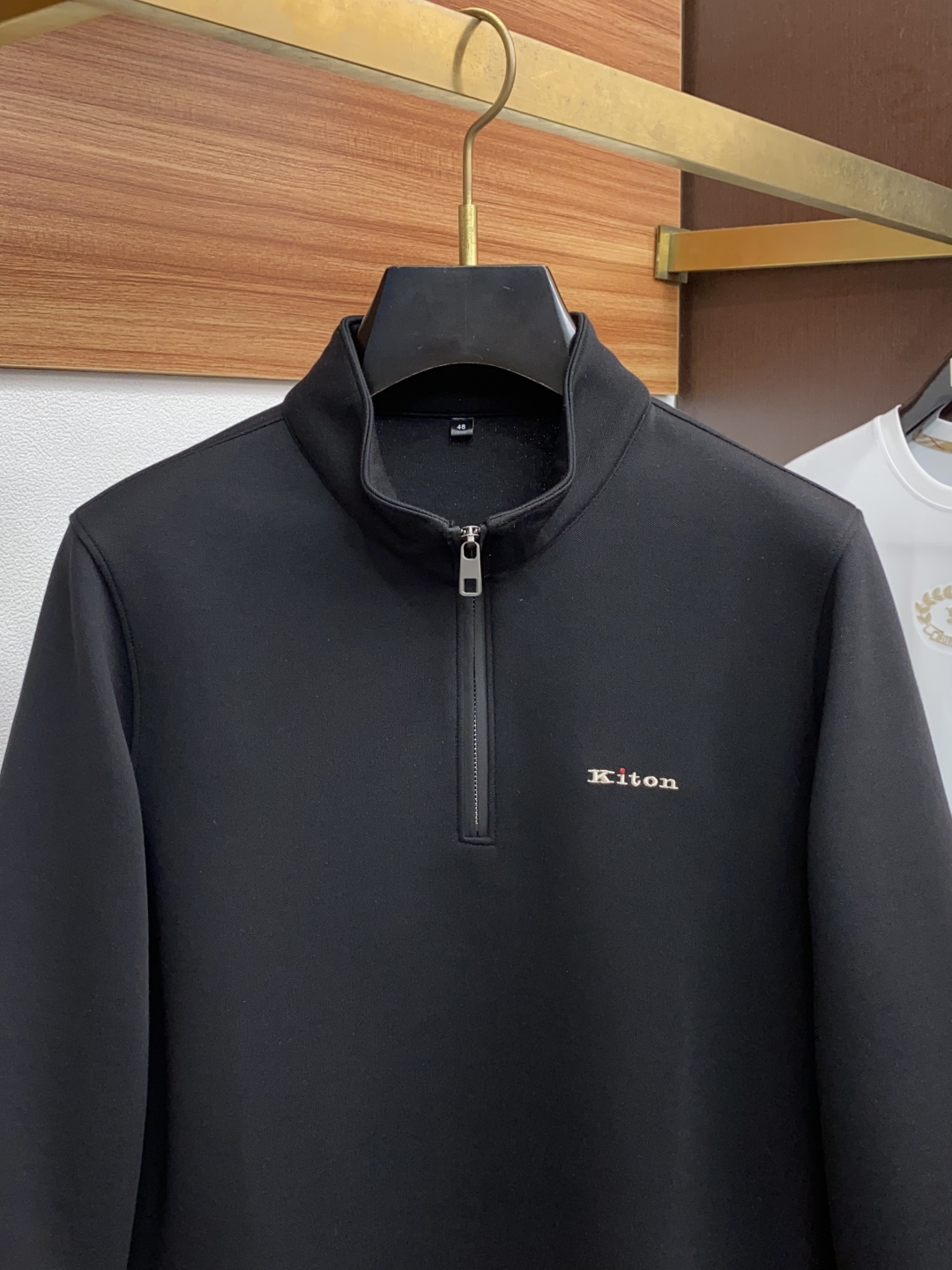 kiton 25秋冬家族男士高端立领长袖卫衣，香港洋行渠道货，纯正血统品质，25年秋冬 新款，经典王牌系