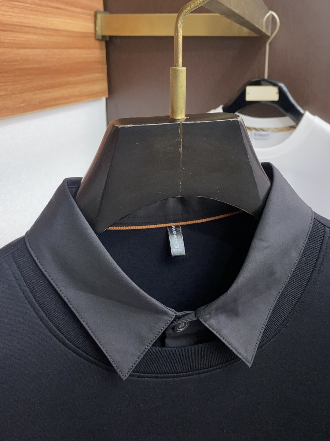 杰尼亚 25秋冬家族男士高端翻领假两件长袖卫衣，香港洋行渠道货，纯正血统品质，25年秋冬 新款，经典王牌