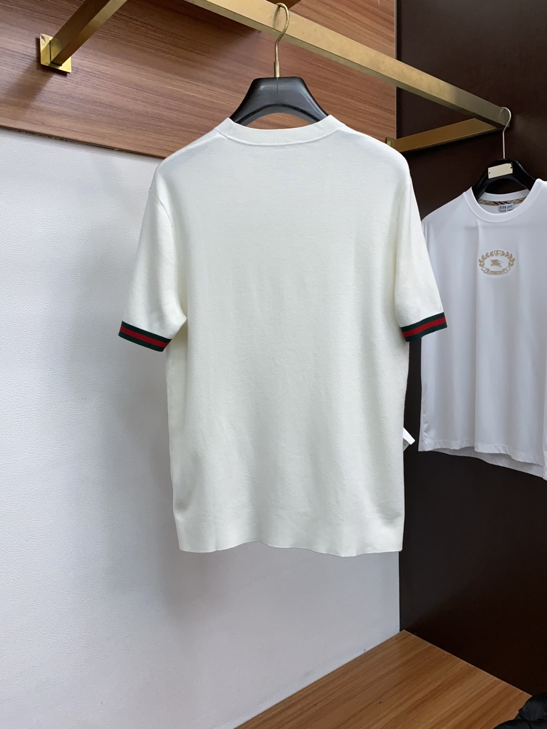 古奇 男士高端简约圆领加厚针织毛衣短袖 ,香港洋行渠道货,纯正血统品质,25年秋冬 新款,经典王牌系列!