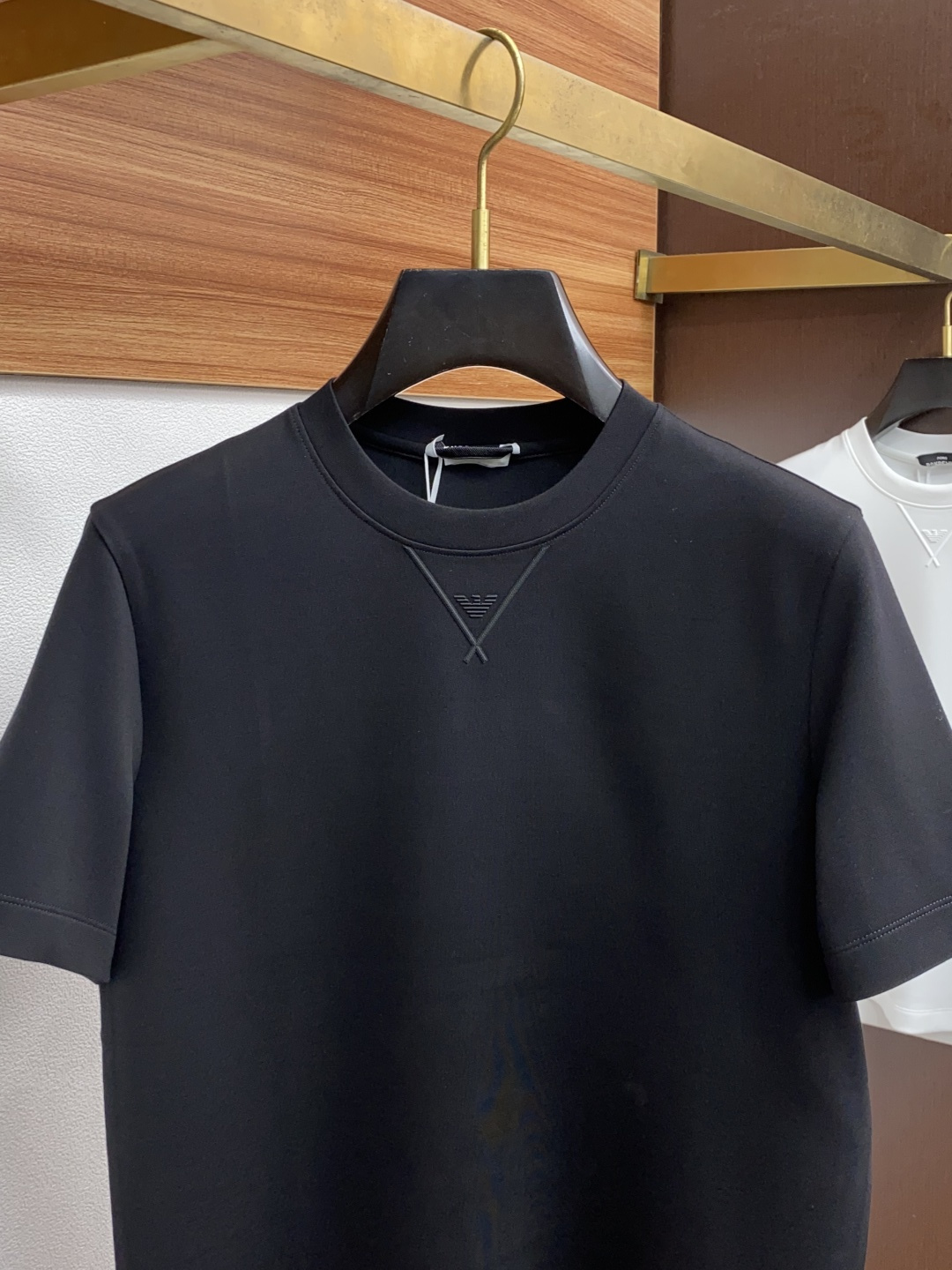 阿玛尼 25秋冬家族男士高端简约圆领加厚空气棉短袖 卫衣，香港洋行渠道货，纯正血统品质，25年秋冬 新款