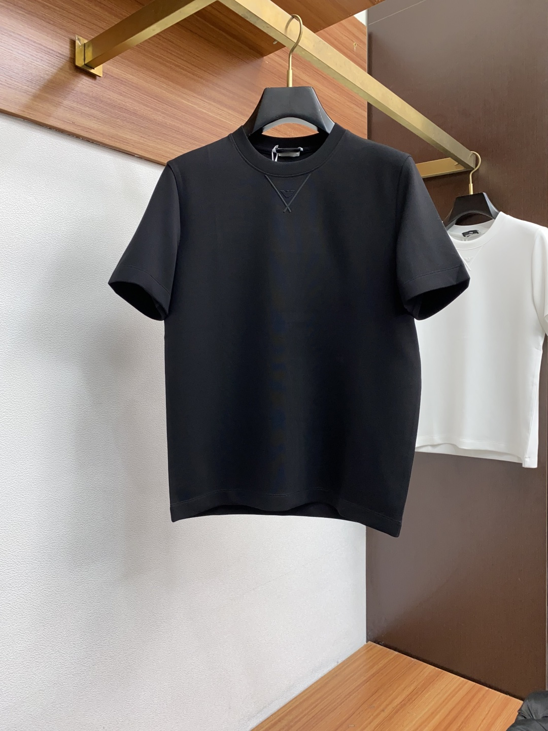 阿玛尼 25秋冬家族男士高端简约圆领加厚空气棉短袖 卫衣，香港洋行渠道货，纯正血统品质，25年秋冬 新款