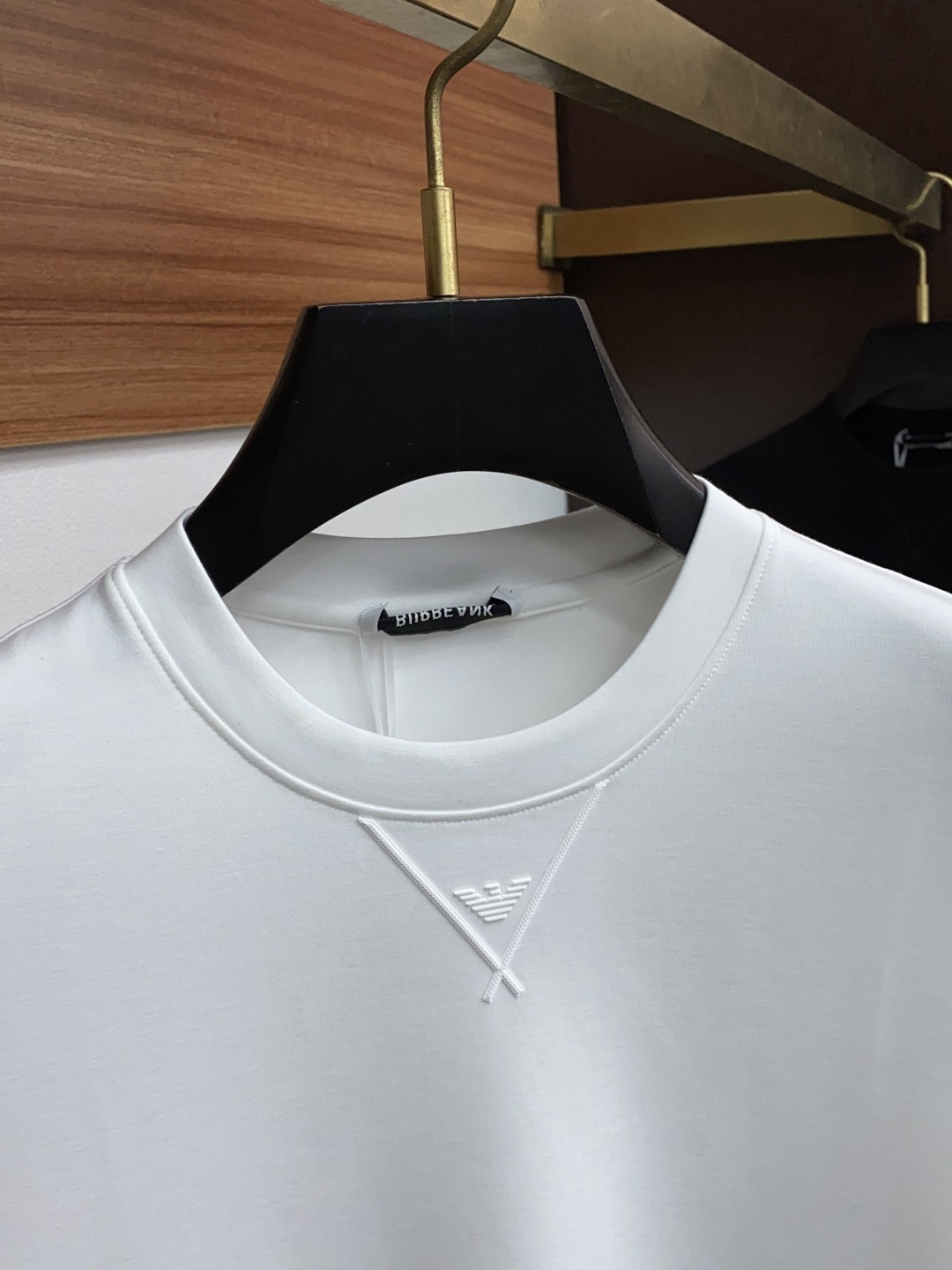 阿玛尼 25秋冬家族男士高端简约圆领加厚空气棉短袖 卫衣，香港洋行渠道货，纯正血统品质，25年秋冬 新款