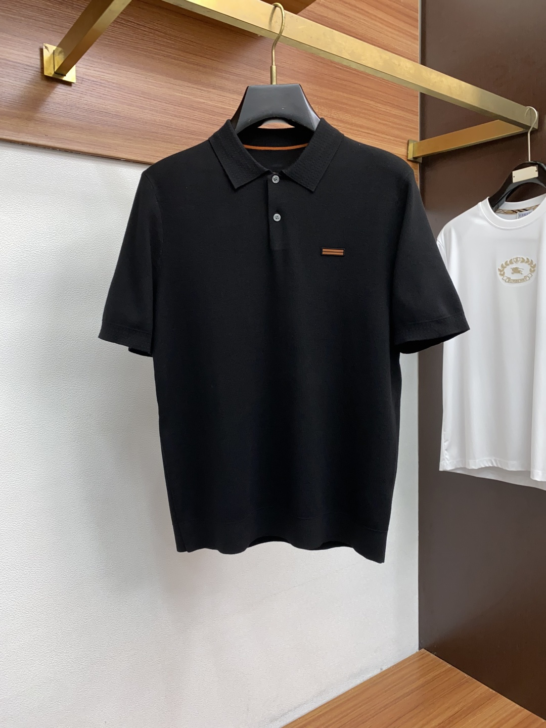 杰尼亚 男士高端简约翻领加厚针织毛衣短袖 ，香港洋行渠道货，纯正血统品质，25年秋冬 新款，经典王牌系列