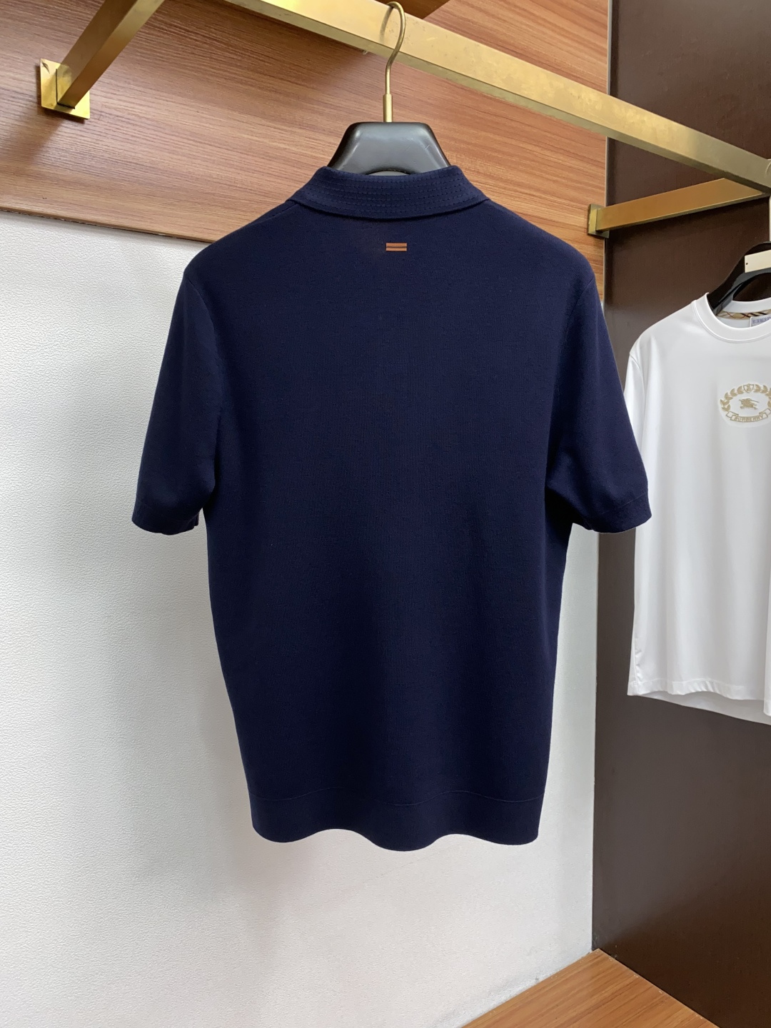 杰尼亚 男士高端简约翻领加厚针织毛衣短袖 ，香港洋行渠道货，纯正血统品质，25年秋冬 新款，经典王牌系列