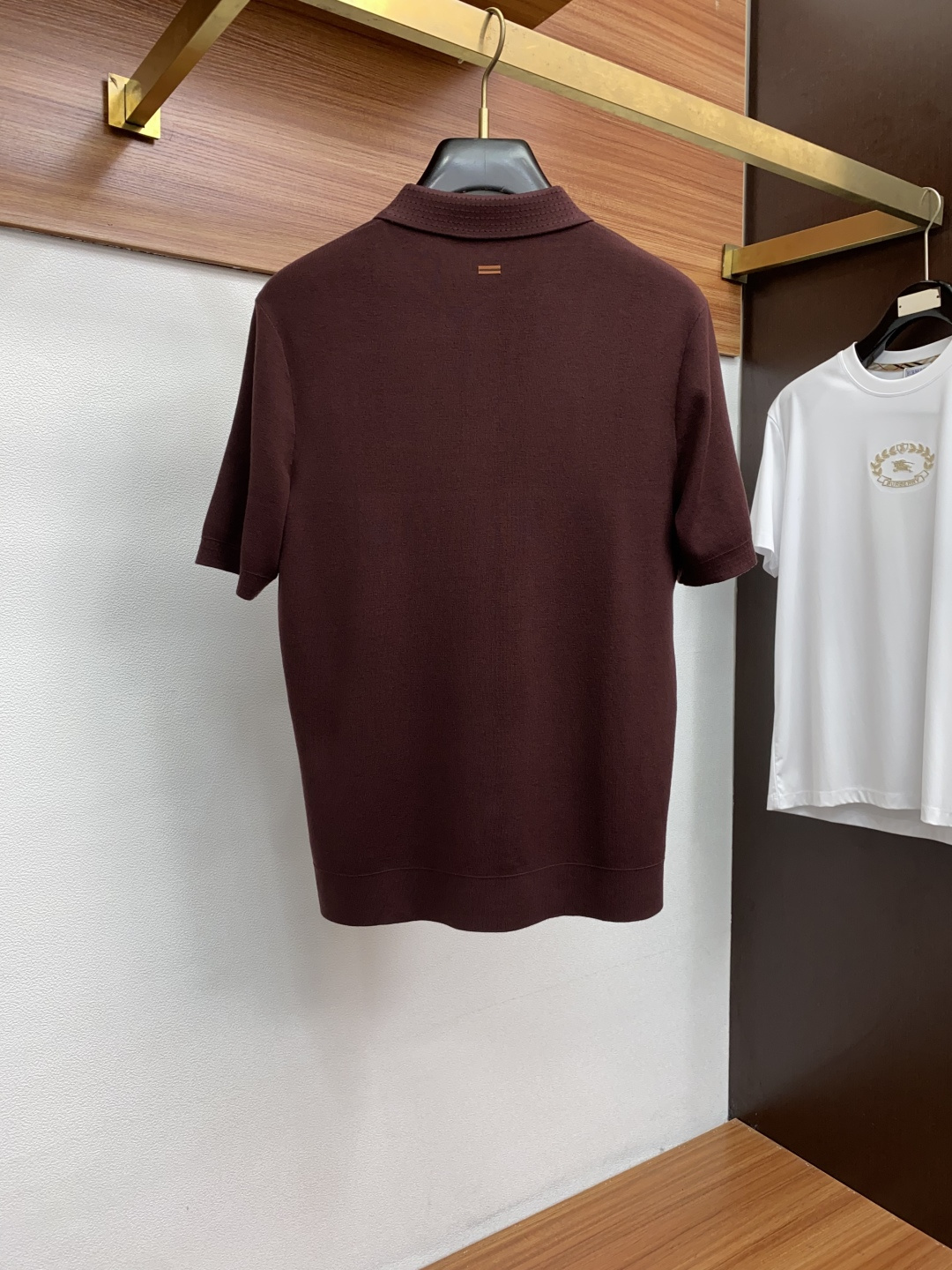 杰尼亚 男士高端简约翻领加厚针织毛衣短袖 ，香港洋行渠道货，纯正血统品质，25年秋冬 新款，经典王牌系列