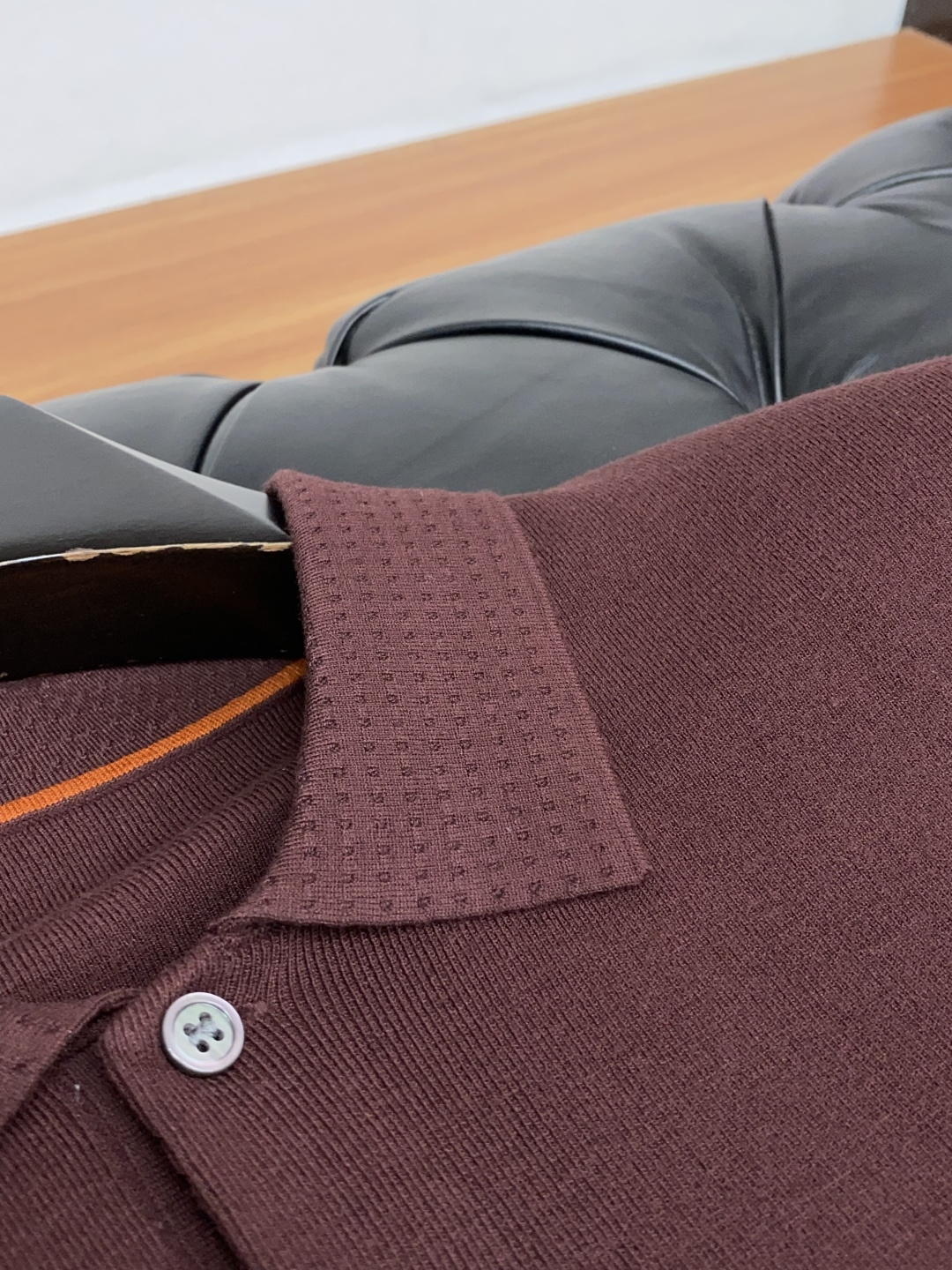 杰尼亚 男士高端简约翻领加厚针织毛衣短袖 ，香港洋行渠道货，纯正血统品质，25年秋冬 新款，经典王牌系列