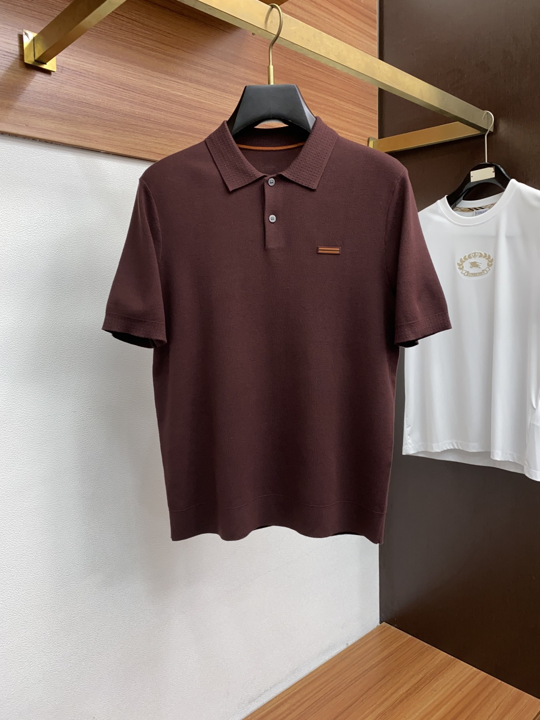 杰尼亚 男士高端简约翻领加厚针织毛衣短袖 ，香港洋行渠道货，纯正血统品质，25年秋冬 新款，经典王牌系列