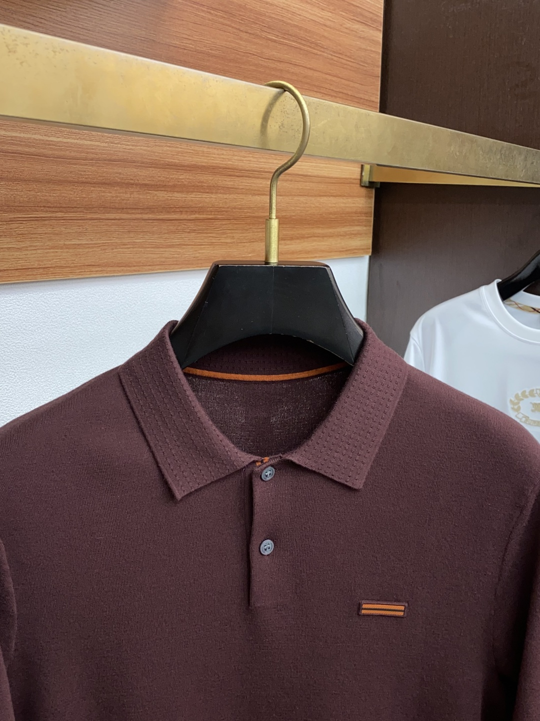 杰尼亚 男士高端简约翻领加厚针织毛衣短袖 ，香港洋行渠道货，纯正血统品质，25年秋冬 新款，经典王牌系列