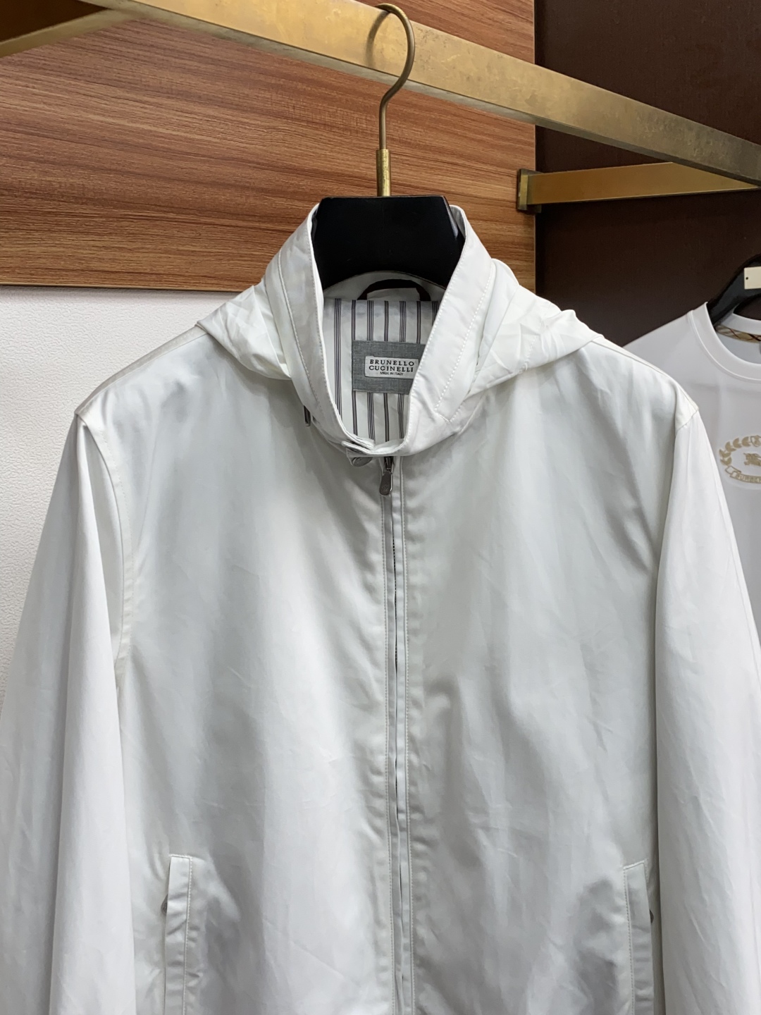 Brunello Cucinelli BC 意大利 老钱风 100%棉立领双扣拉链夹克外套，专柜最新款意