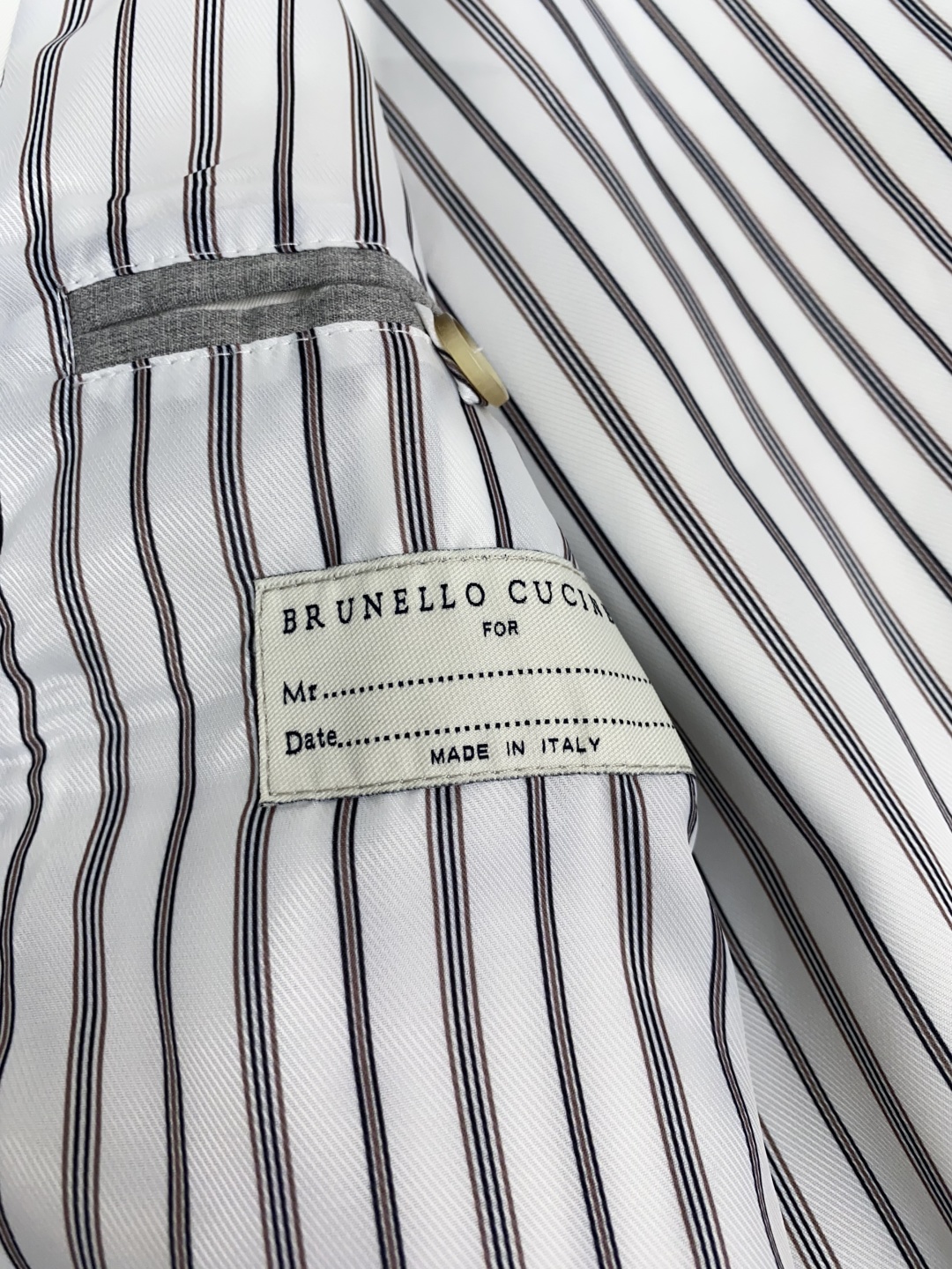Brunello Cucinelli BC 意大利 老钱风 100%棉立领双扣拉链夹克外套，专柜最新款意