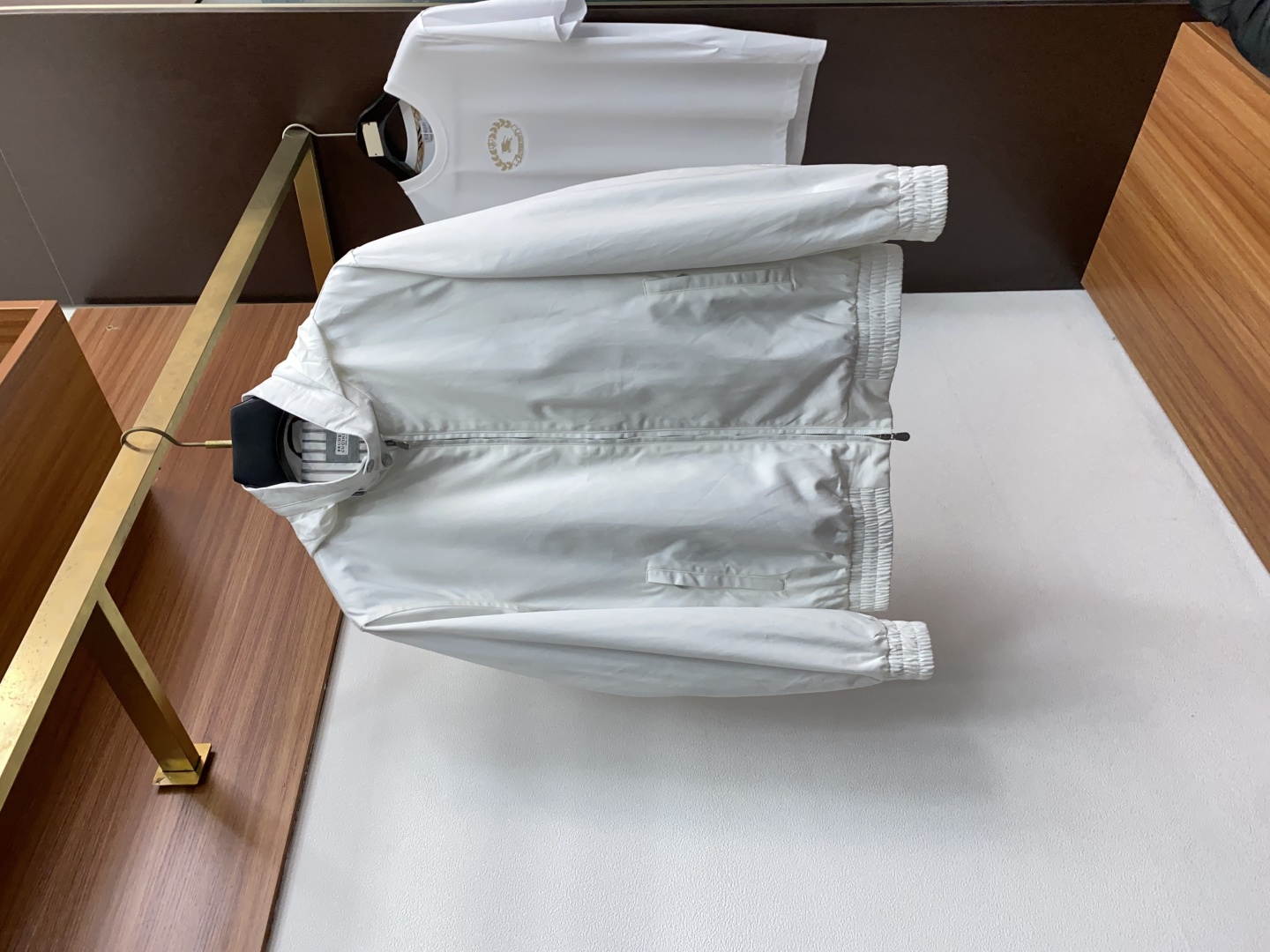 Brunello Cucinelli BC 意大利 老钱风 100%棉立领双扣拉链夹克外套，专柜最新款意