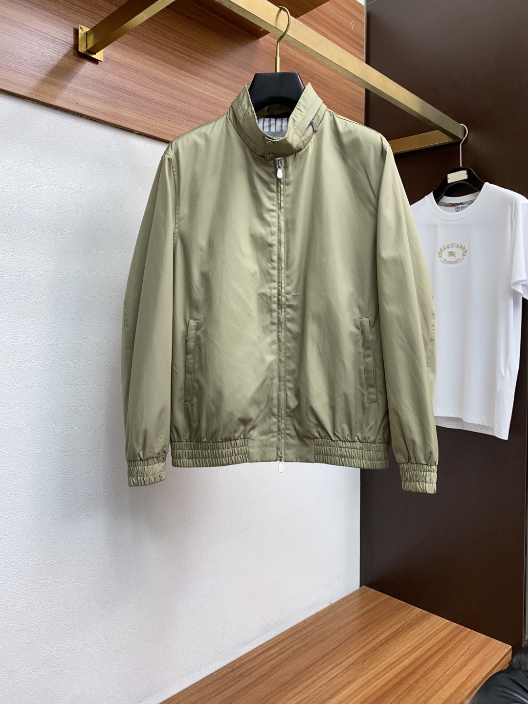 Brunello Cucinelli BC 意大利 老钱风 100%棉立领双扣拉链夹克外套,专柜最新款意
