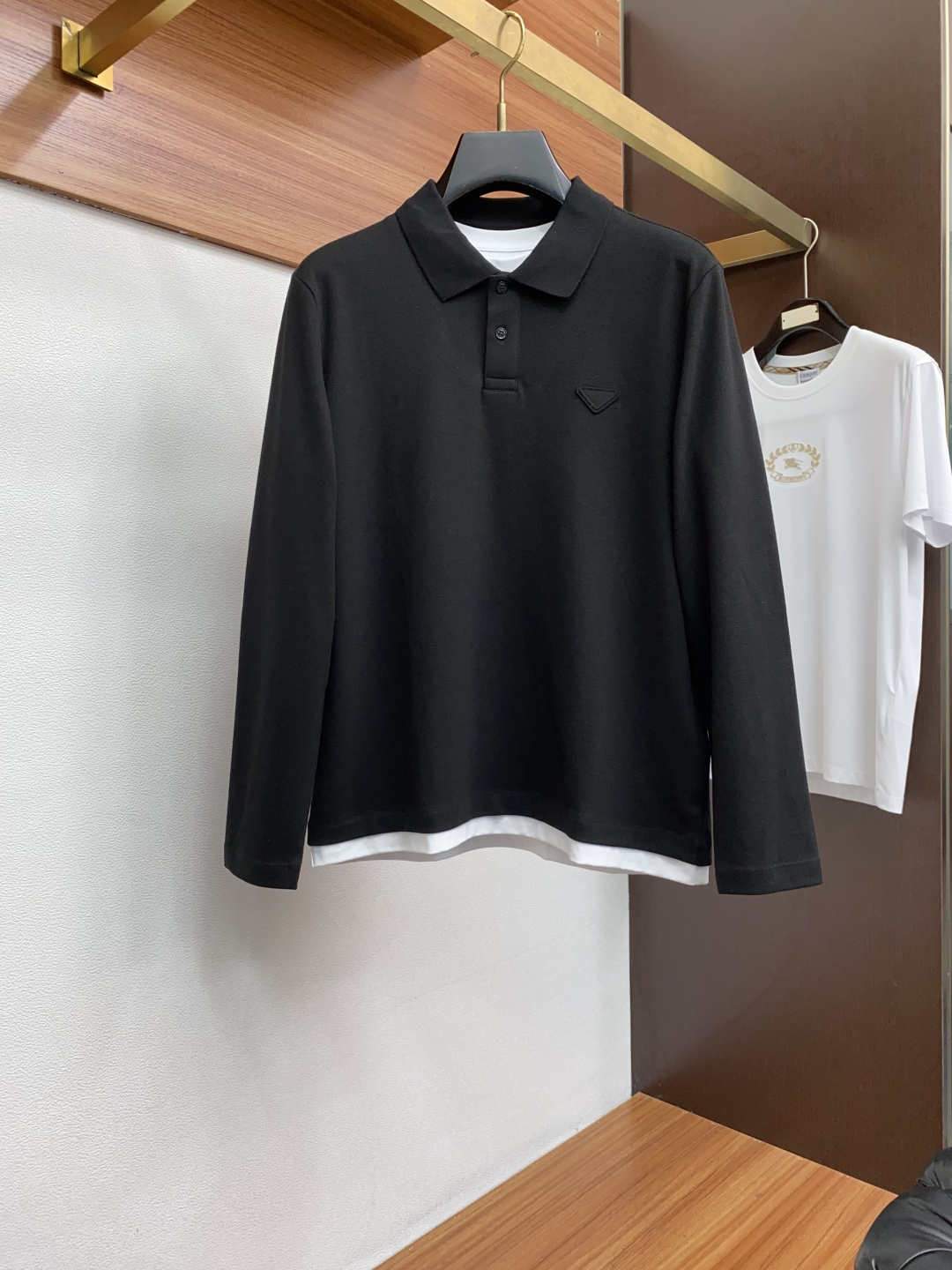 杰尼亚 2025ss新品时尚休闲翻领单穿商务休闲高档精纺纯长袖翻领 Polo衫 舒适保暖！抗起球👍🏼不刺