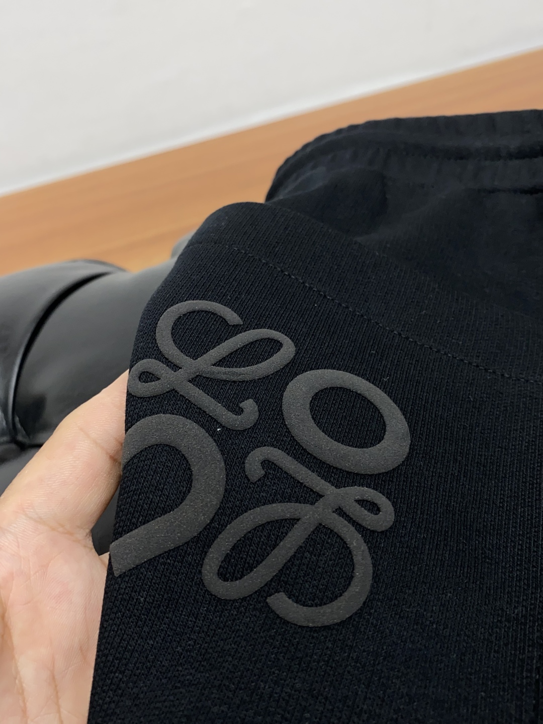 Loewe Men's Black Wool-Cashmere Blend Straight Leg Sweatpants 7 cmp i1757068301641 2455 0 7