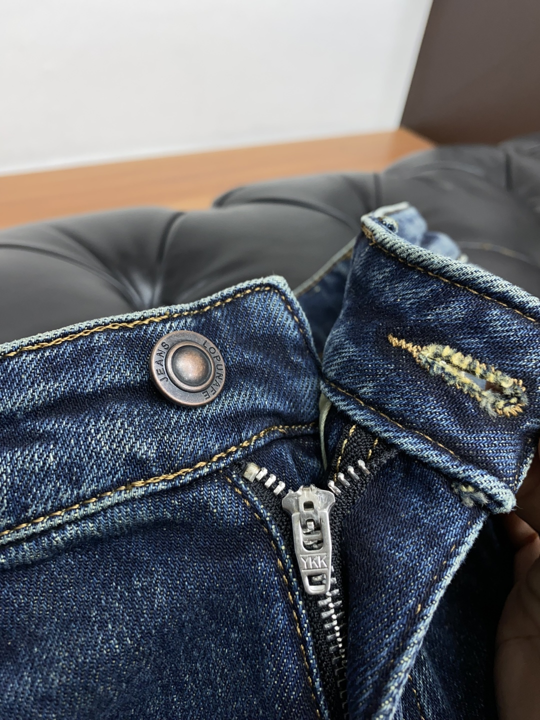 Designer Wool Blend Dark Wash Jeans - Slim Fit, Straight Leg, Sizes 29-38 6 cmp i1757069426124 4499 0 6