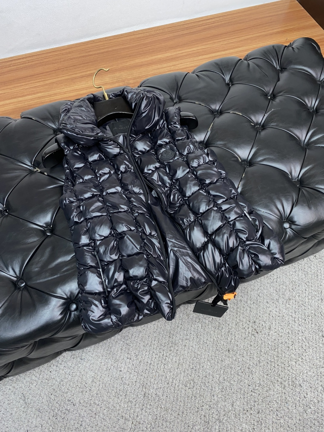 女款 蒙口 秋冬新款拼接羽绒马甲 原版1:1订制五金配件全进口原版定制 欢迎专柜对比 绝对的高品质 采用