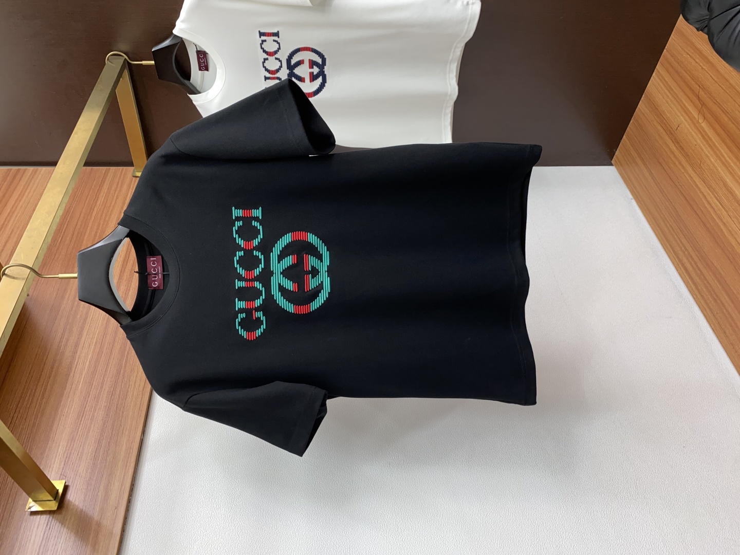 Gucci T-shirt voor Heren - Tweekleurig Logo - Premium Katoen