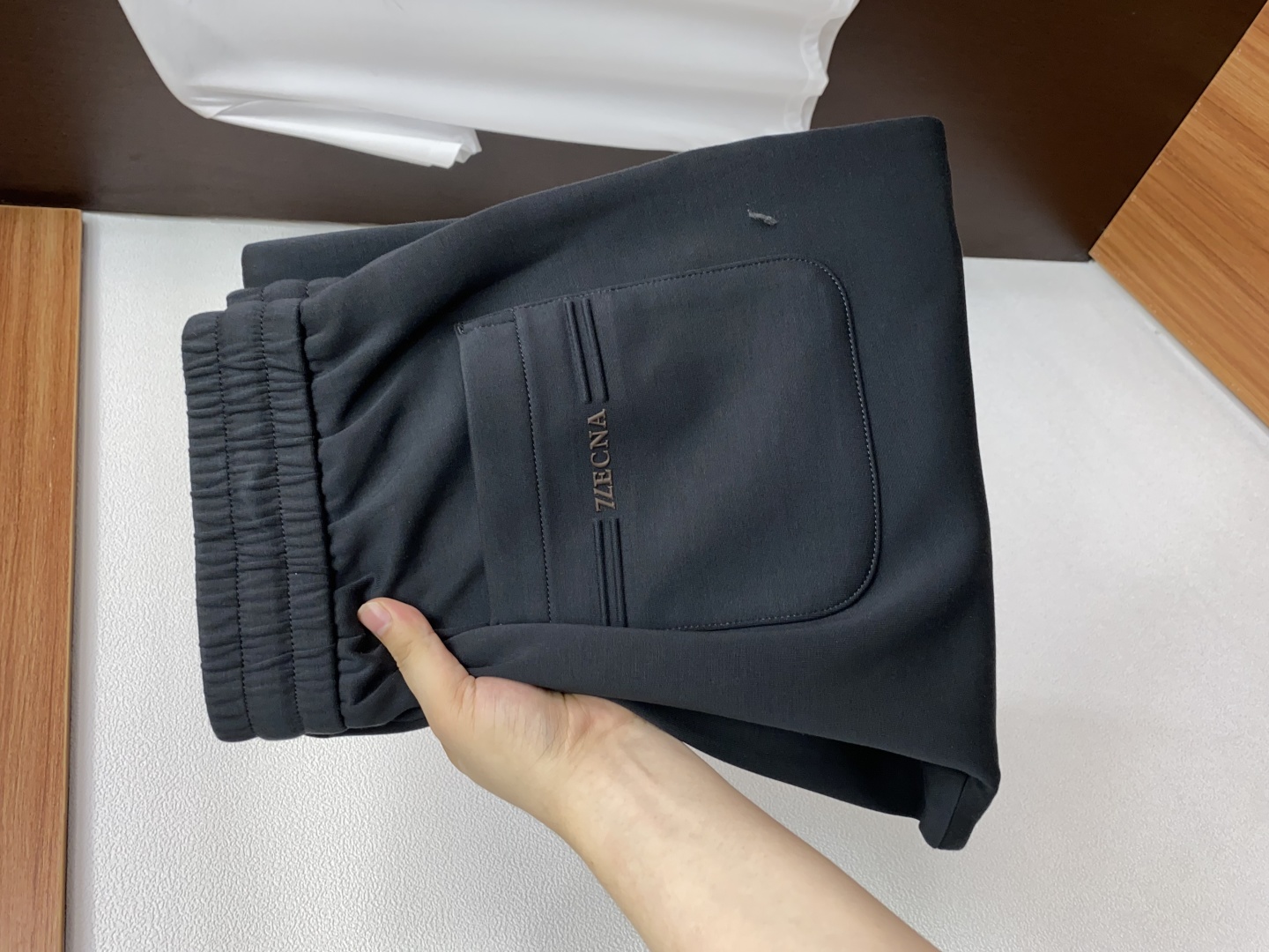 Zegna Pantalon de sport décontracté pour homme, tissu épais, automne-hiver 2025