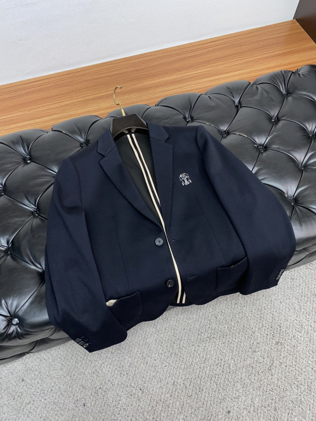 Brunello Cucinelli Men's Navy Wool Blazer - Modern Fit & Luxurious Style 7 cmp i1758026417193 6376 0 5