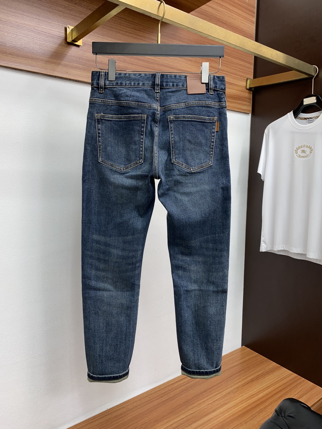杰尼亚 25新款 市场独家订制进口丹宁牛仔面料 稀缺面料 超级舒服 工艺复杂四季款牛仔裤 针织牛从做旧 