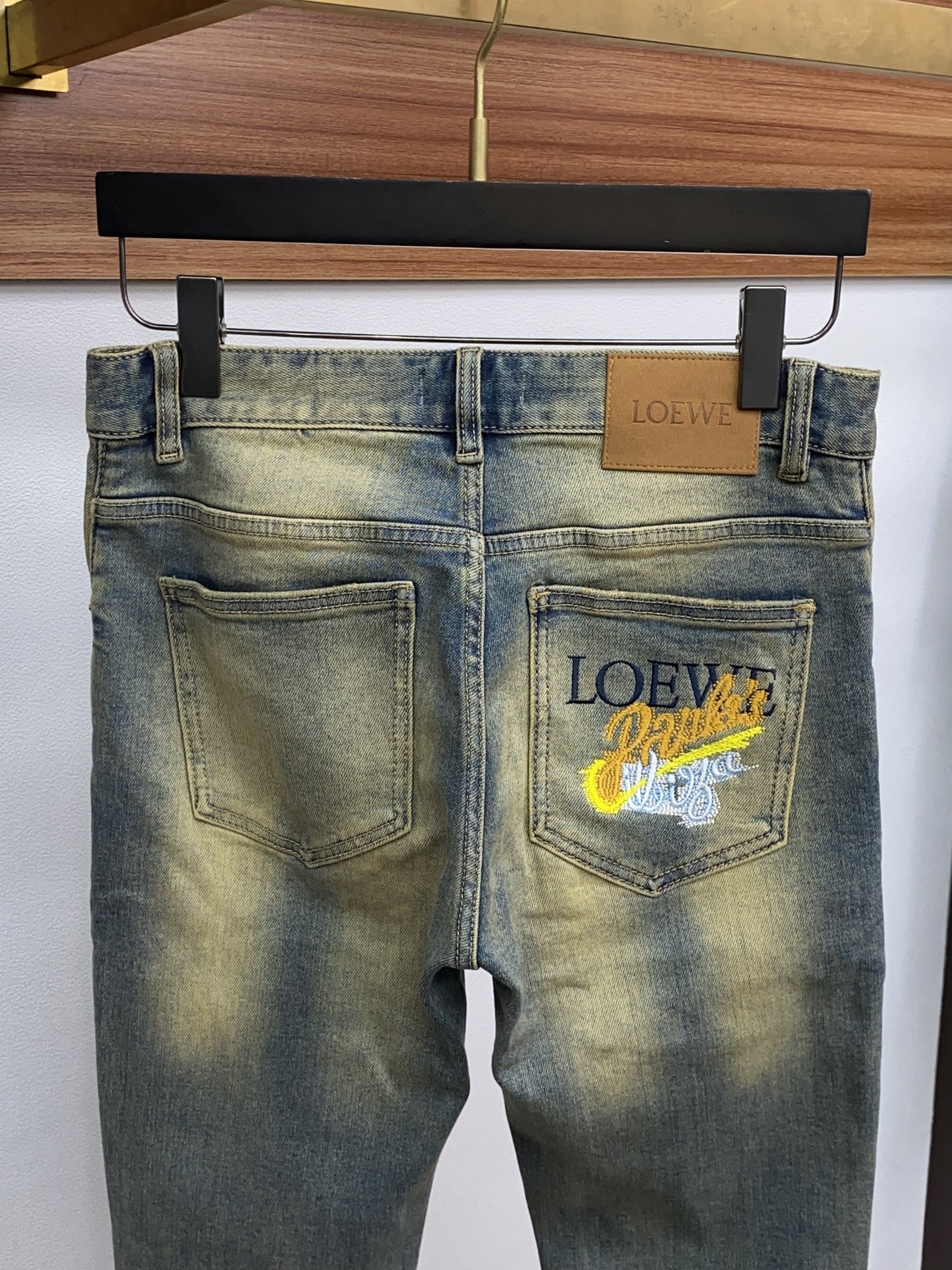 罗意威 25新款 市场独家订制进口丹宁牛仔面料 稀缺面料 超级舒服 工艺复杂四季款牛仔裤 针织牛从做旧 