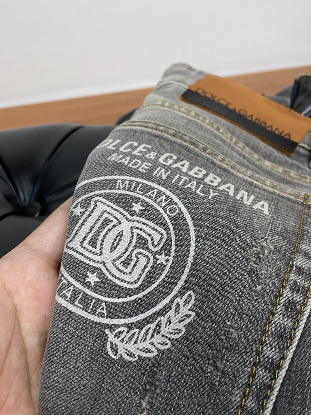 DG 25新款 市场独家订制进口丹宁牛仔面料 稀缺面料 超级舒服 工艺复杂四季款牛仔裤 针织牛从做旧 独