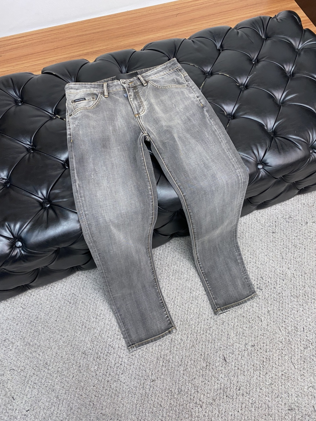 DG 25新款 市场独家订制进口丹宁牛仔面料 稀缺面料 超级舒服 工艺复杂四季款牛仔裤 针织牛从做旧 独