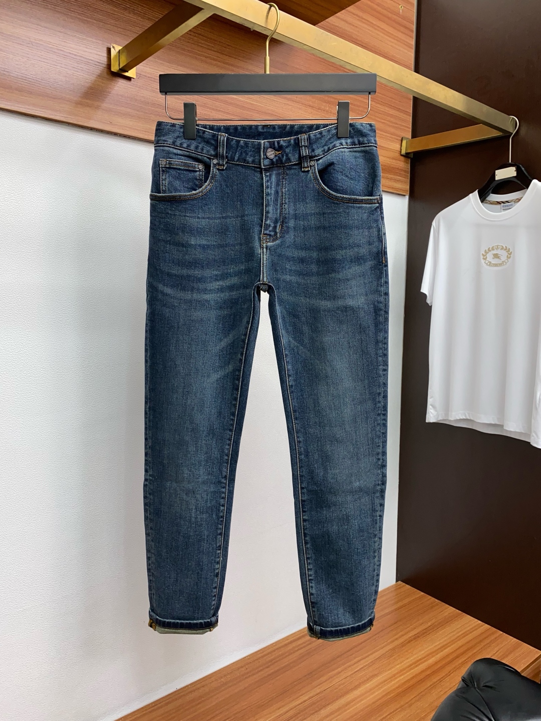 杰尼亚 25新款 市场独家订制进口丹宁牛仔面料 稀缺面料 超级舒服 工艺复杂四季款牛仔裤 针织牛从做旧 