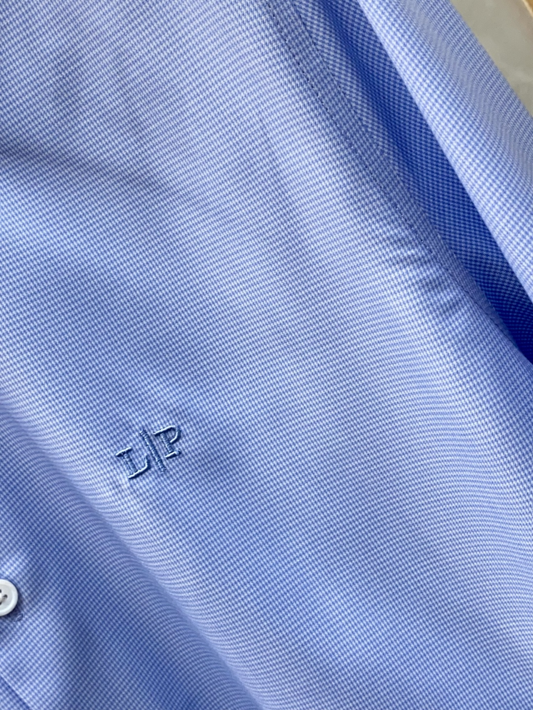 独家专供新款原单男士衬衣高端定制 高版本 时尚百搭爆款 原版进口纯棉面料logo图案设计 手感超柔软细腻