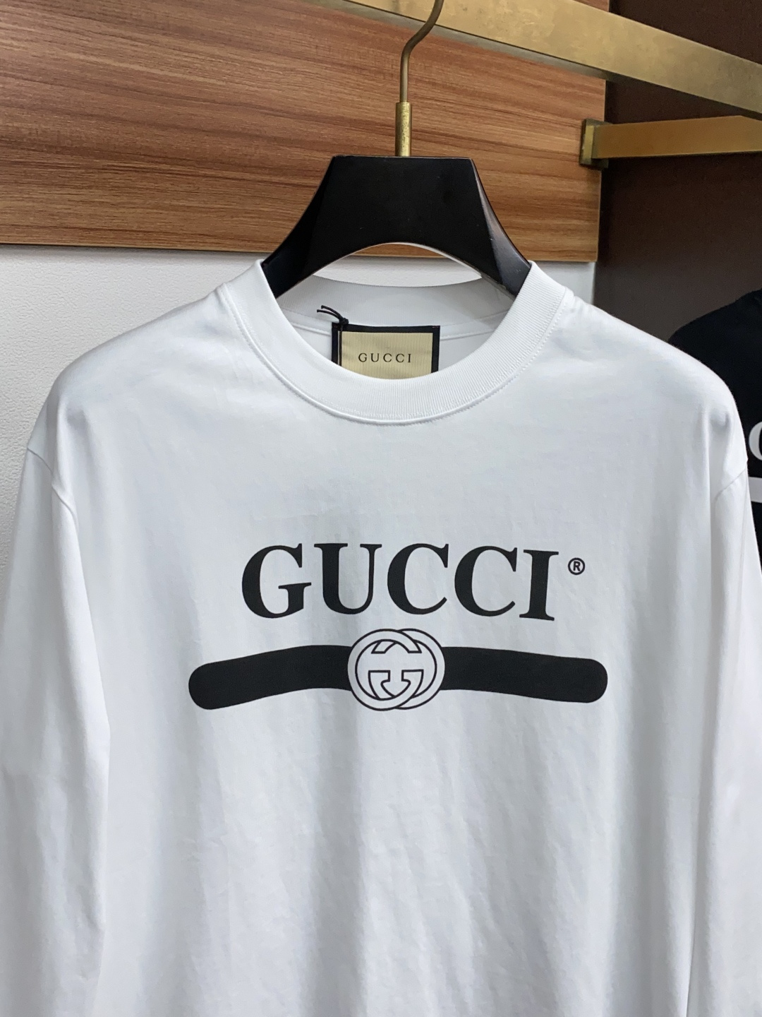 古奇 2025秋冬新品，男士基础款圆领长袖T恤打底衫！贸易公司渠道稀出，同步GW发售，选用客供进口26S