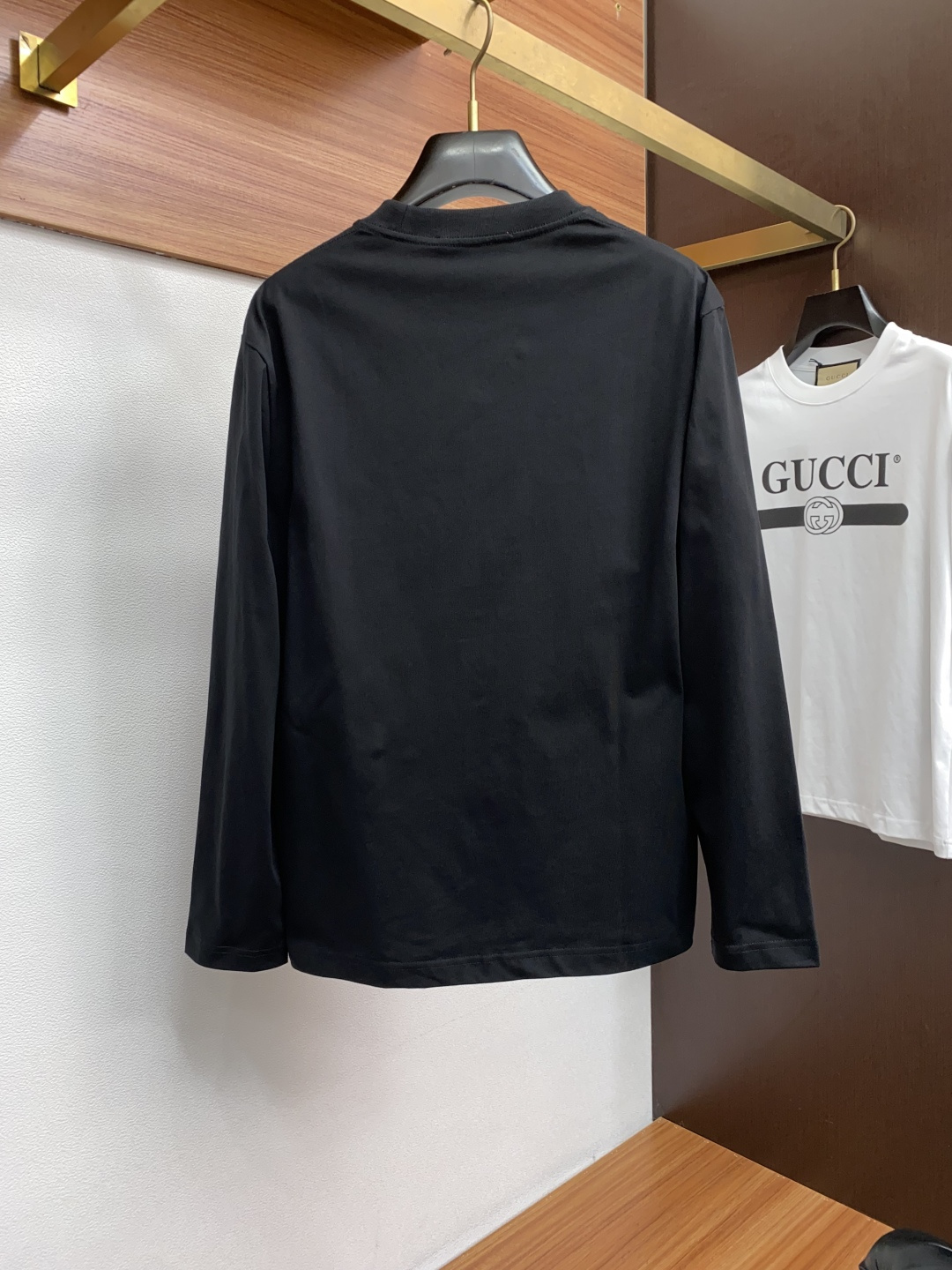 古奇 2025秋冬新品，男士基础款圆领长袖T恤打底衫！贸易公司渠道稀出，同步GW发售，选用客供进口26S