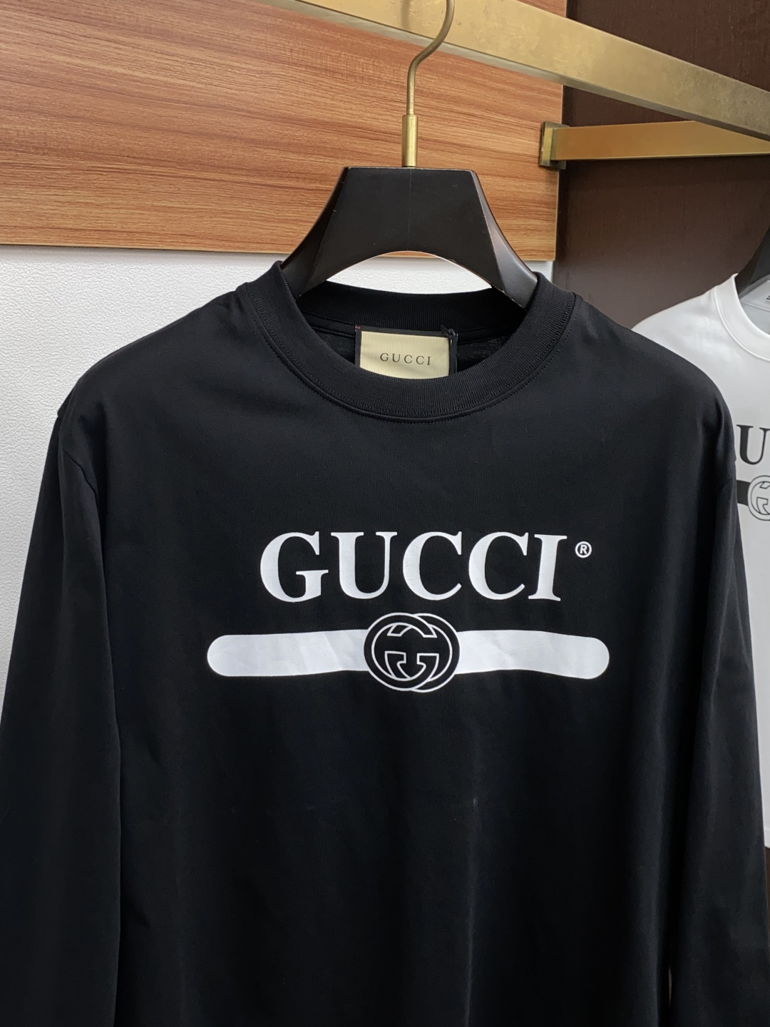 古奇 2025秋冬新品，男士基础款圆领长袖T恤打底衫！贸易公司渠道稀出，同步GW发售，选用客供进口26S