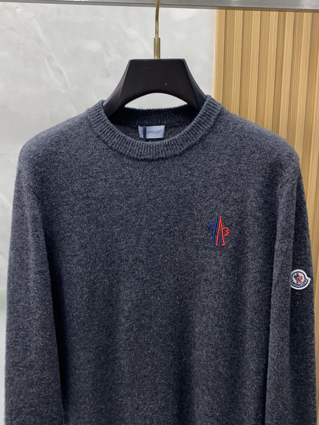 蒙口 2025ss秋冬新品时尚休闲打底单穿圆领商务休闲基础高档精纺100%纯羊毛毛衣 舒适保暖！抗起球👍