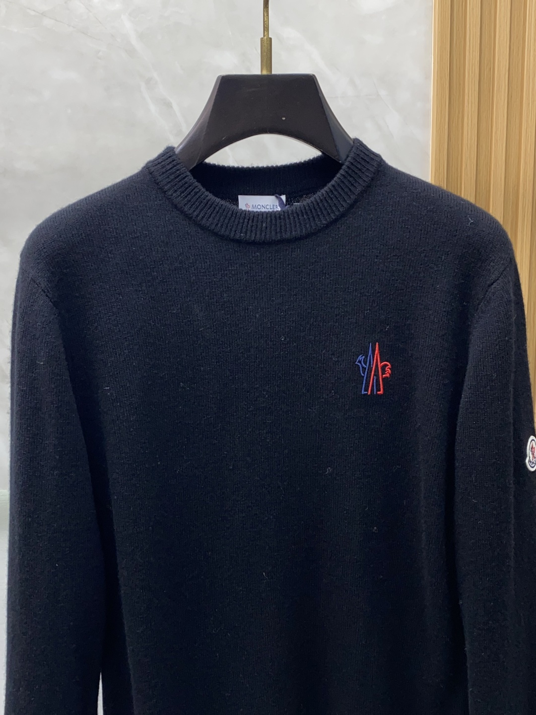 蒙口 2025ss秋冬新品时尚休闲打底单穿圆领商务休闲基础高档精纺100%纯羊毛毛衣 舒适保暖！抗起球👍