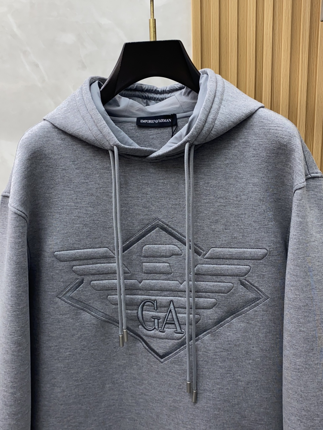 阿玛尼 定制官网款 空气棉 卫衣 灰色 码数48–56