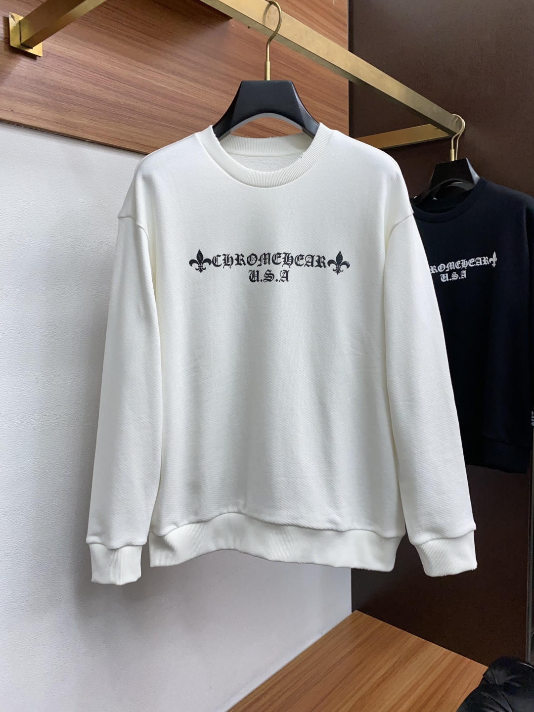 克罗心 秋冬男装专柜官网新品纯棉 爆款面料超好🔈人气推荐秋冬必备✅卫布男士圆领卫衣‼️正面饰有经典图标印