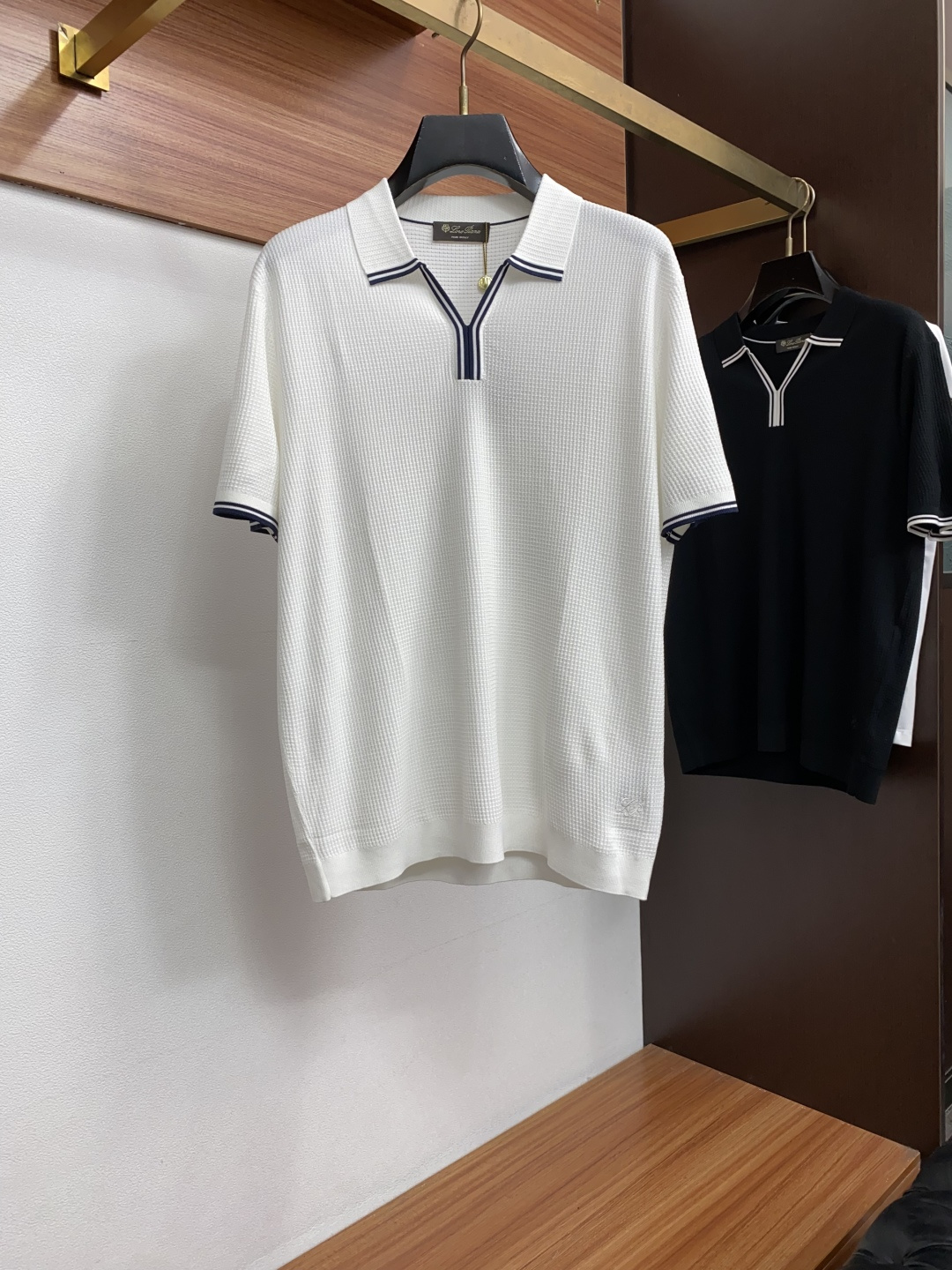Loro piana 诺悠翩雅 2026新款男士高端简约翻领针织Polo短袖恤衫，香港洋行渠道货，纯正血