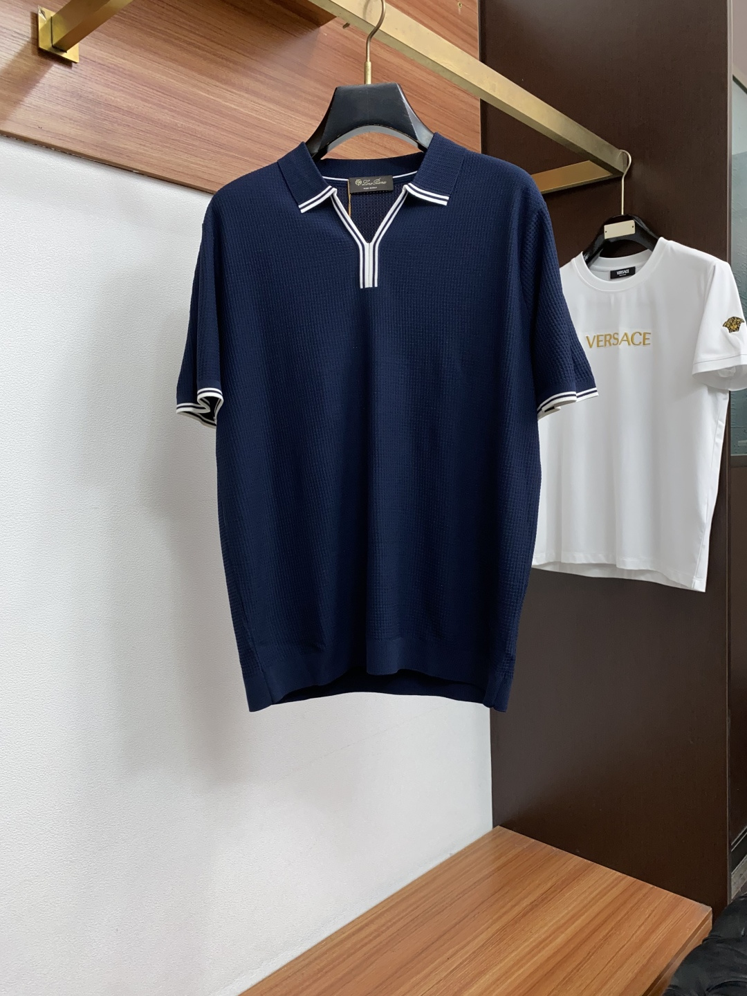 Loro piana 诺悠翩雅 2026新款男士高端简约翻领针织Polo短袖恤衫，香港洋行渠道货，纯正血