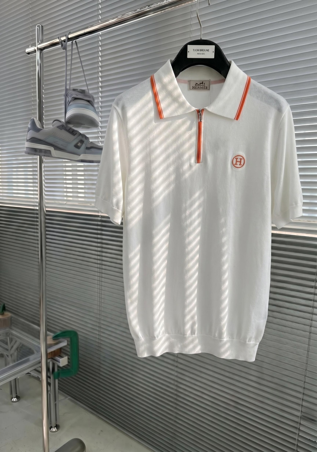 爱马仕 2026新款男士高端简约翻领衫针织Polo短袖T恤衫，香港洋行渠道货，纯正血统品质，春夏新款，经典王牌系列！ 高