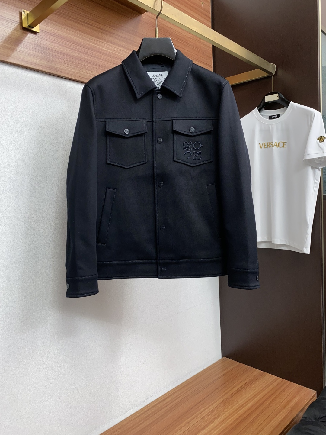 로에베 컬러 블록 라펠 자켓 남성 자켓 25SS 상세 이미지 2